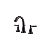 Saxton 2-Handle High-Arc 8 inch Widespread Bathroom Faucet in Tuscan Bronze