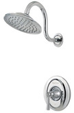 Saxton 1-Handle Shower Only Trim in Polished Chrome