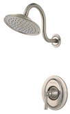 Saxton 1-Handle Shower Only Trim in Brushed Nickel