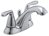 Serrano 4 inch Centerset 2-Handle Mid-Arc Bathroom Faucet in Polished Chrome