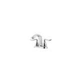 Santiago 4 inch Centerset 2-Handle High-Arc Bathroom Faucet in Polished Chrome