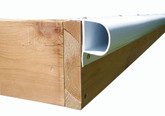 Single P Dock Bumper Profile, White (32 Feet/Carton - 4 x 8 Feet lengths per carton)