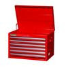 27  Inch. 6 drawer deep Chest, Red