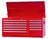 42  Inch. 11 drawer Top Chest, Red