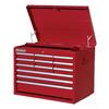 27  Inch. 12 drawer Top Chest, Red