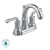Portsmouth 4 Inch 2-Handle High-Arc Bathroom Faucet with Speed Connect Drain in Polished Chrome