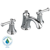 Portsmouth Single Hole 2-Handle Mid-Arc Bathroom Faucet in Polished Chrome with Speed Connect Drain and Lever Handles