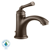 Portsmouth Monoblock Single Hole 1-Handle Mid-Arc Bathroom Faucet in Oil Rubbed Bronze with Speed Connect Drain