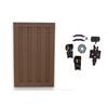 44-3/8  Inches  x 4  Inches  x 70.25  Inches  Pre-Built Standard Gate Panel Saddle w/ Single Gate Hardware Package