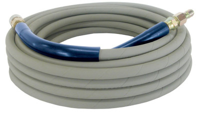 50Ft, 4,000 PSI Non-Marking Grey High Pressure Hose with Quick Connect Fittings