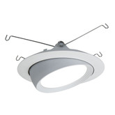 Halo 5 Inch  LED Directional Trim, White Baffle with White Trim Ring
