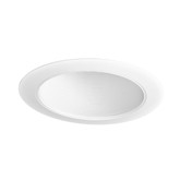 Halo 6 Inch  Sloped-Ceiling Trim,  White Baffle with White Trim Ring