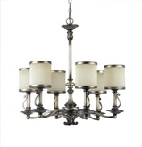 26-1/2 Inches Chandelier, Cappucino Finish