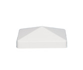 4X4 Pyramid White Pvc Post Cap