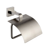 Aura Bathroom Accessories - Tissue Holder with Cover Brushed Nickel