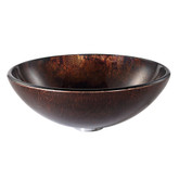 Jupiter Glass Vessel Sink with PU-MR Oil Rubbed Bronze