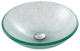 Mosaic Glass Vessel Sink with PU-MR Chrome
