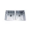 33 Inch Undermount 50/50 Double Bowl 16 gauge Stainless Steel Kitchen Sink