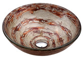 Ares Glass Vessel Sink with PU-MR Chrome