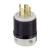 30 Amp Black And White Nylon Body Locking Plug 125/250V 3P4W