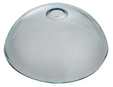 Clear 14 Inch Glass Vessel Sink with PU-MR Satin Nickel