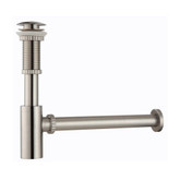 P-Trap and Pop Up Drain Satin Nickel