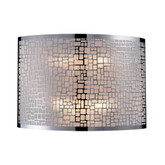 2-Light Polished Stainless Steel Sconce