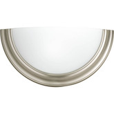 Eclipse Collection 1 Light Brushed Nickel Wall Sconce