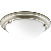 Eclipse Collection 2 Light Brushed Nickel Flushmount