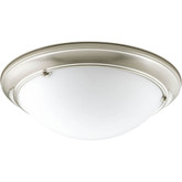 Eclipse Collection 3 Light Brushed Nickel Flushmount