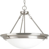 Eclipse Collection 3 Light Brushed Nickel Foyer Pendant