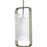 Coupe Collection 1 Light Brushed Nickel Hanging Lantern
