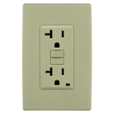 20A Colour Change Kit for Tamper Resistant GFCI Receptacles, in Prairie Sage