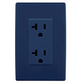 20A Colour Change Kit for Tamper Resistant Receptacles, in Rich Navy