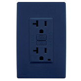 20A Colour Change Kit for Tamper Resistant GFCI Receptacles, in Rich Navy