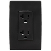 20A Colour Change Kit for Tamper Resistant GFCI Receptacles, in Onyx Black