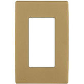 1-Gang Screwless Snap-On Wallplate for One Device, in Warm Caramel