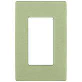 1-Gang Screwless Snap-On Wallplate for One Device, in Prairie Sage