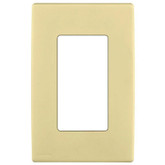 1-Gang Screwless Snap-On Wallplate for One Device, in Corn Silk