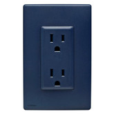 15A Colour Change Kit for Tamper Resistant Receptacles, in Rich Navy