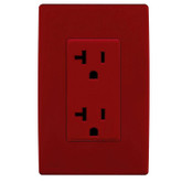 20A Colour Change Kit for Tamper Resistant Receptacles, in Red Delicious