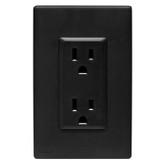 15A Colour Change Kit for Tamper Resistant Receptacles, in Onyx Black