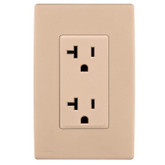 20A Colour Change Kit for Tamper Resistant Receptacles, in Dapper Tan