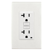 20A Colour Change Kit for Tamper Resistant GFCI Receptacles, in White on White