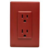 15A Colour Change Kit for Tamper Resistant Receptacles, in Red Delicious