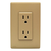 15A Colour Change Kit for Tamper Resistant Receptacles, in Warm Caramel