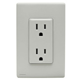 15A Colour Change Kit for Tamper Resistant Receptacles, in Pebble Gray