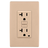 20A Colour Change Kit for Tamper Resistant GFCI Receptacles, in Dapper Tan
