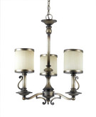 18-1/2  Inches Chandelier, Cappucino Finish
