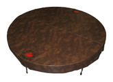 Round Brown 5 Inches/3 Inches Tapered Spa Cover - 80 Inches